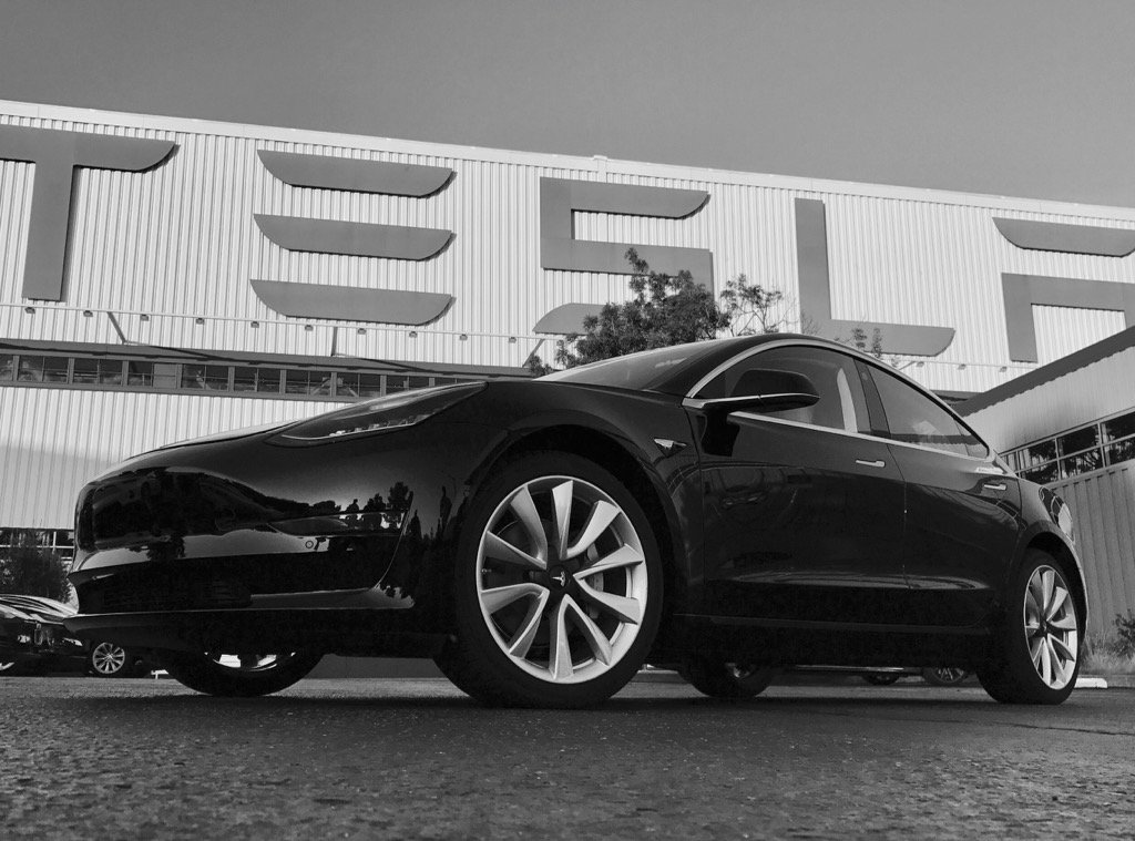 First Production Tesla Model 3 Rolls Out Of Fremont Factory Carscoops 