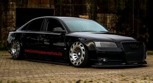 Audi A8 D3 Certainly Looks Different With Custom Wheels, Air Suspension ...