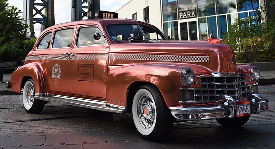  Absolut Puts This Copper Caddy Cab On Duty In New York