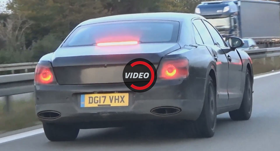  New Bentley Flying Spur Flaunts Its Booty On The Highway