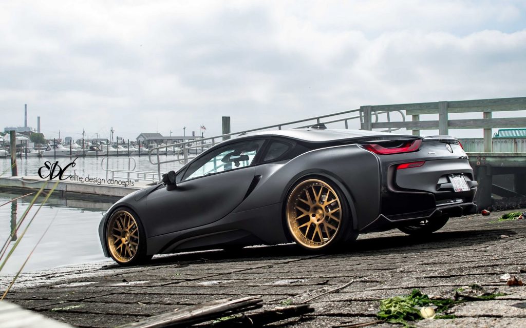 Matte Black BMW i8 Stuns With Bronze Wheels | Carscoops