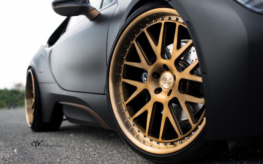 Matte Black BMW i8 Stuns With Bronze Wheels | Carscoops