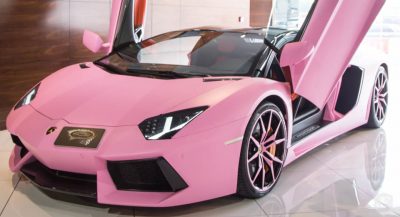 Lamborghini Aventador In Pepto Pink Over Orange Has Got To Be Ironic ...