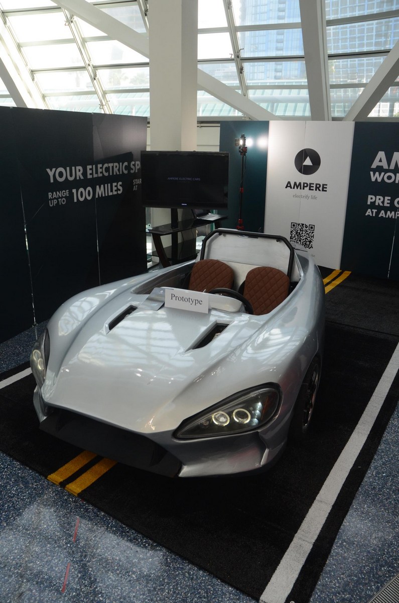 Ampere Motor’s New 9,900 Electric ThreeWheeler Roadster Carscoops