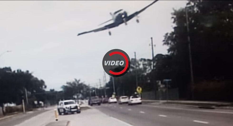  Police Dashcam Catches A Plane Crash In Florida