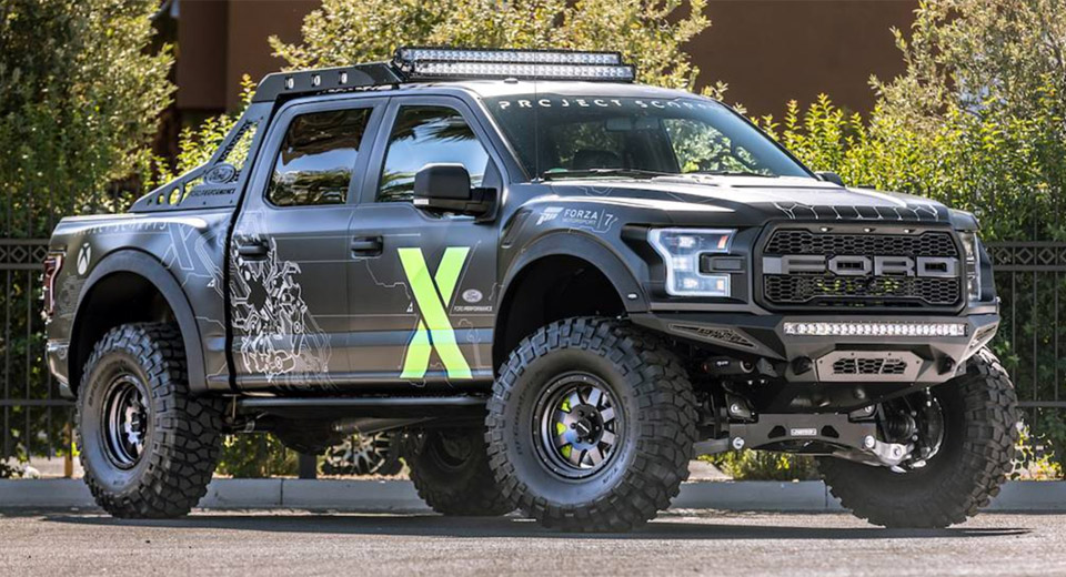  Ford F-150 Raptor Xbox One X Edition Jumping From SEMA To Forza