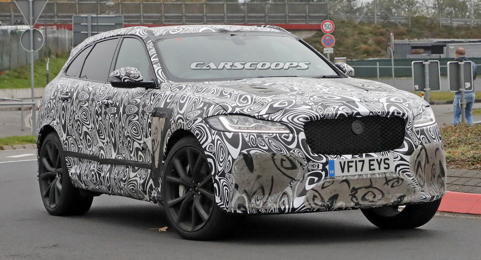  We’re Starting To See Under The Jaguar F-Pace SVR’s Heavy Camo