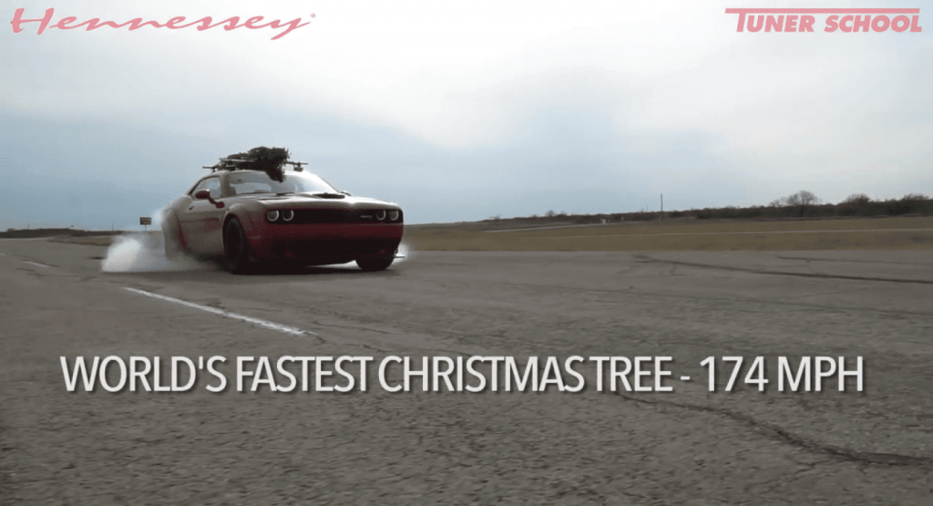  Hennessey And Dodge Introduce The World’s Fastest Christmas Tree