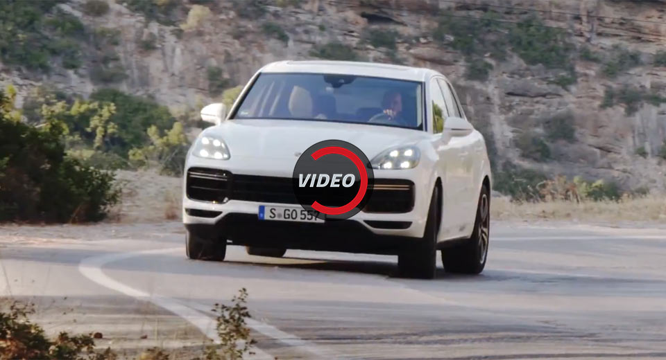  New Porsche Cayenne Turbo Tears Up The Roads Of Greece