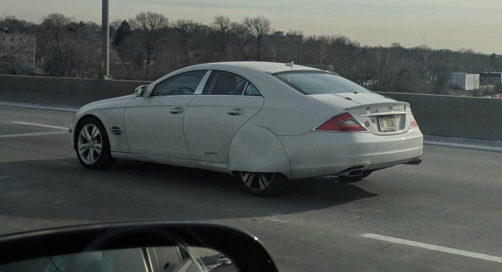  This Modified Mercedes-Benz CLS Is A Retina-Burning Abomination