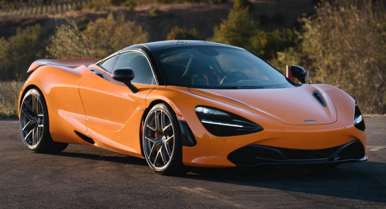 Bright Orange Mclaren 720s Looking Spiffy On 20-inch Custom Wheels 