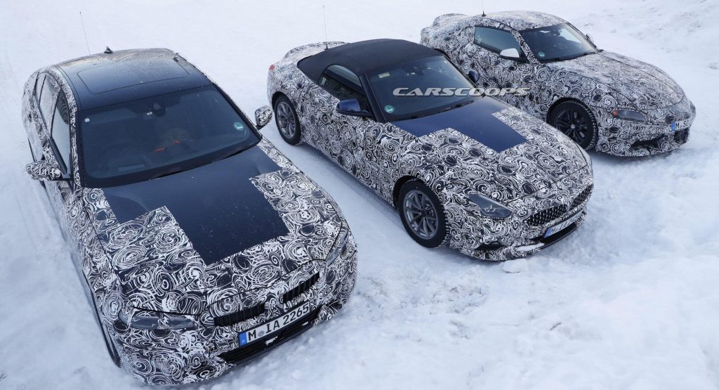  2019 BMW Z4 And 3-Series Scooped Next To New Toyota Supra