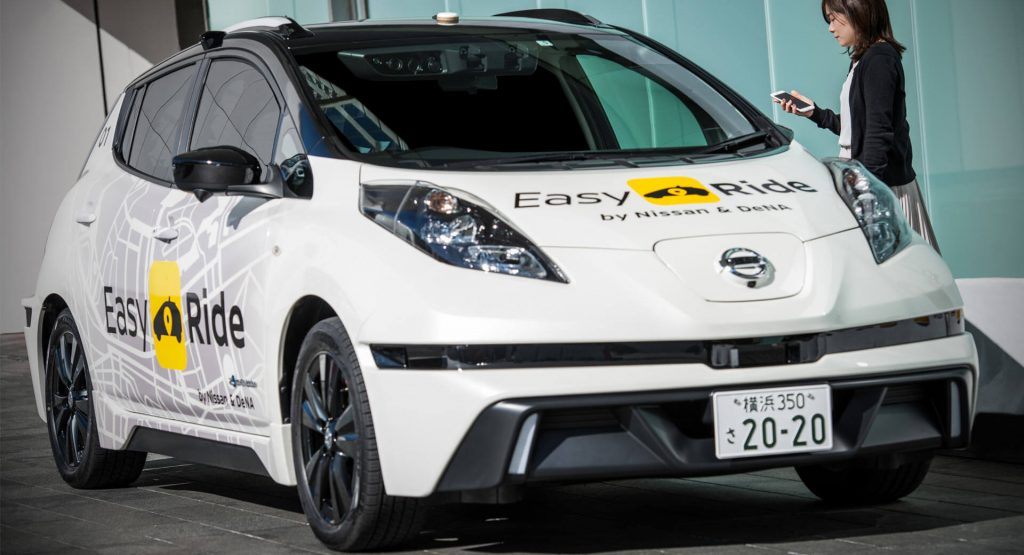  Nissan Launches Robo-Taxi Test Using Modified Leafs