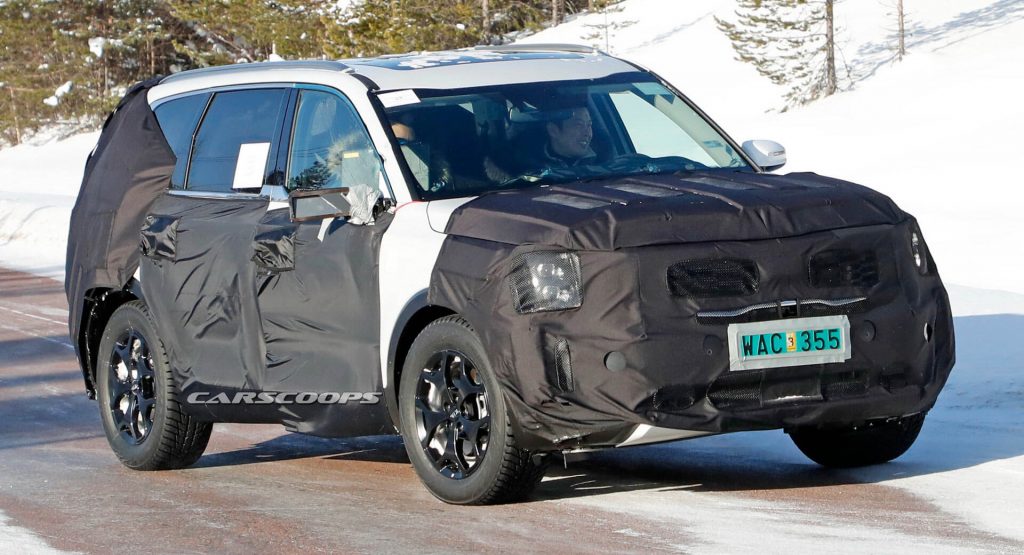 kia-telluride-full-size-suv-spy-14 Scoop: Full-Size Kia SUV Coming With Telluride Concept Looks