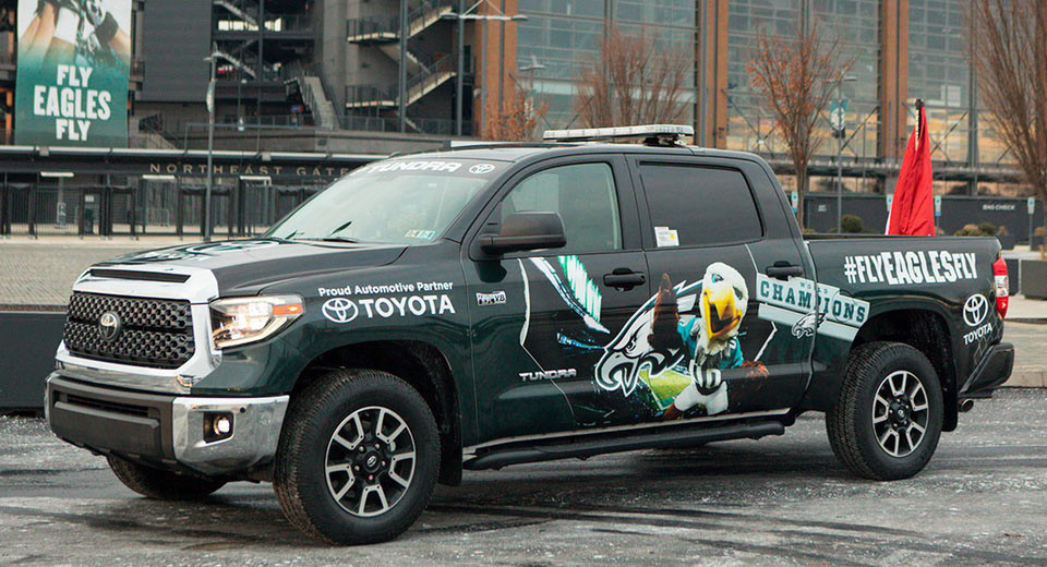  2018 Toyota Tundra Led The Philadelphia Eagles’ Super Bowl Parade