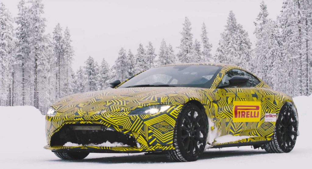 Aston Martin Vantage Watch The New Aston Martin Vantage Go Through Winter Testing