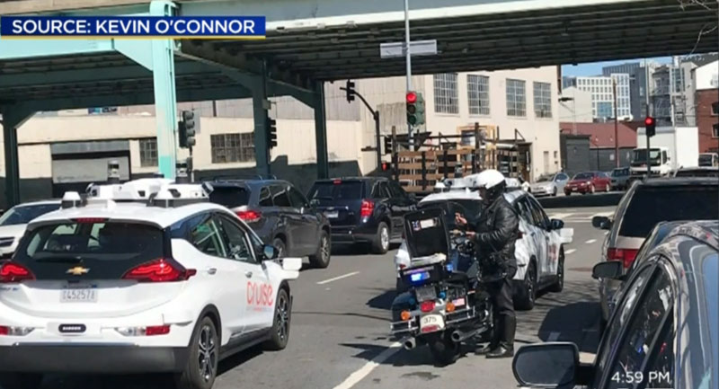  Self-Driving Chevy Bolt Ticketed For Being Too Close To Pedestrian In San Francisco