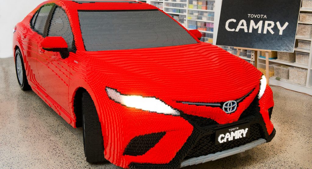  This Life-Size Toyota Camry Was Made With Half A Million Lego Bricks