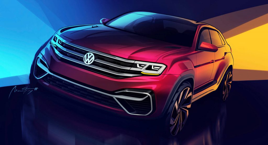  VW Confirms New Atlas 5-Seater Derivative Will Have A Coupe-Like Roofline