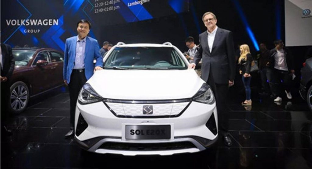 SOL-E20X VW Launches New SOL Brand In China With E20X Crossover