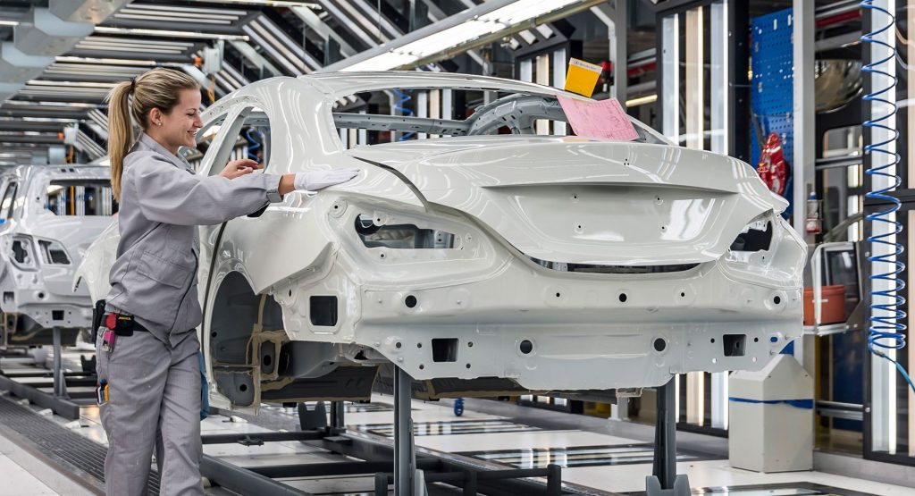  Is That The New Mercedes A-Class Sedan Rolling Down The Assembly Line?