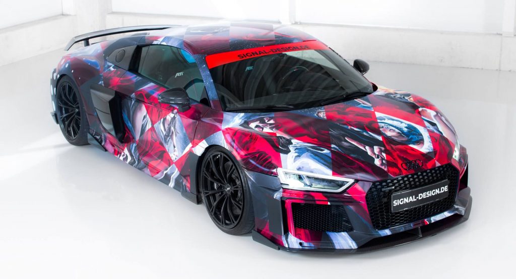 ABT Audi R8 Art Car Looks Like Something The Joker Would Drive