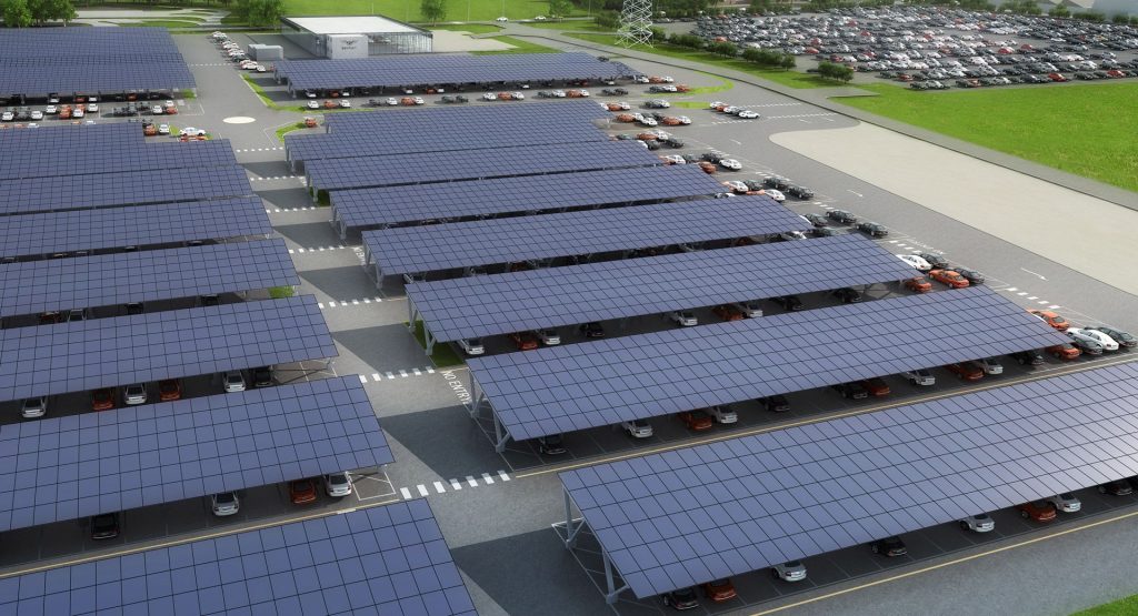  Bentley Harnesses The Power Of The Sun With The UK’s Largest Solar Parking Lot