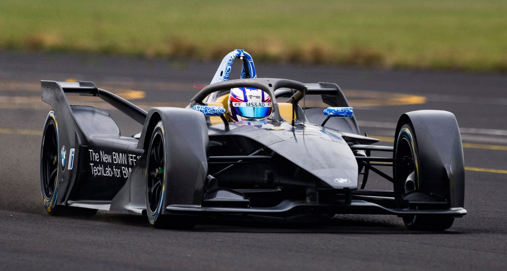  BMW iFE.18 Electric Racer Hits The Track For The First Time