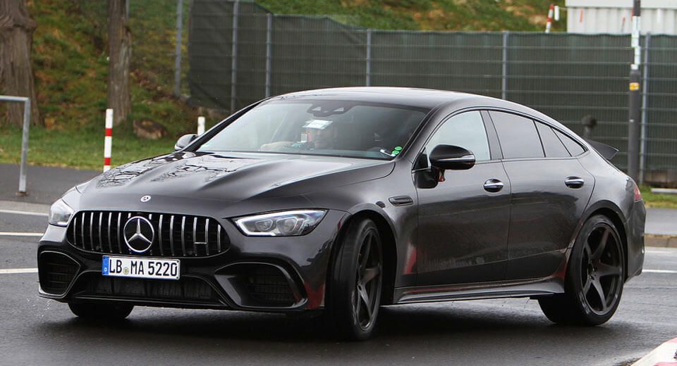  Mercedes-AMG GT 4-Door Spotted In Traffic Looking Menacing