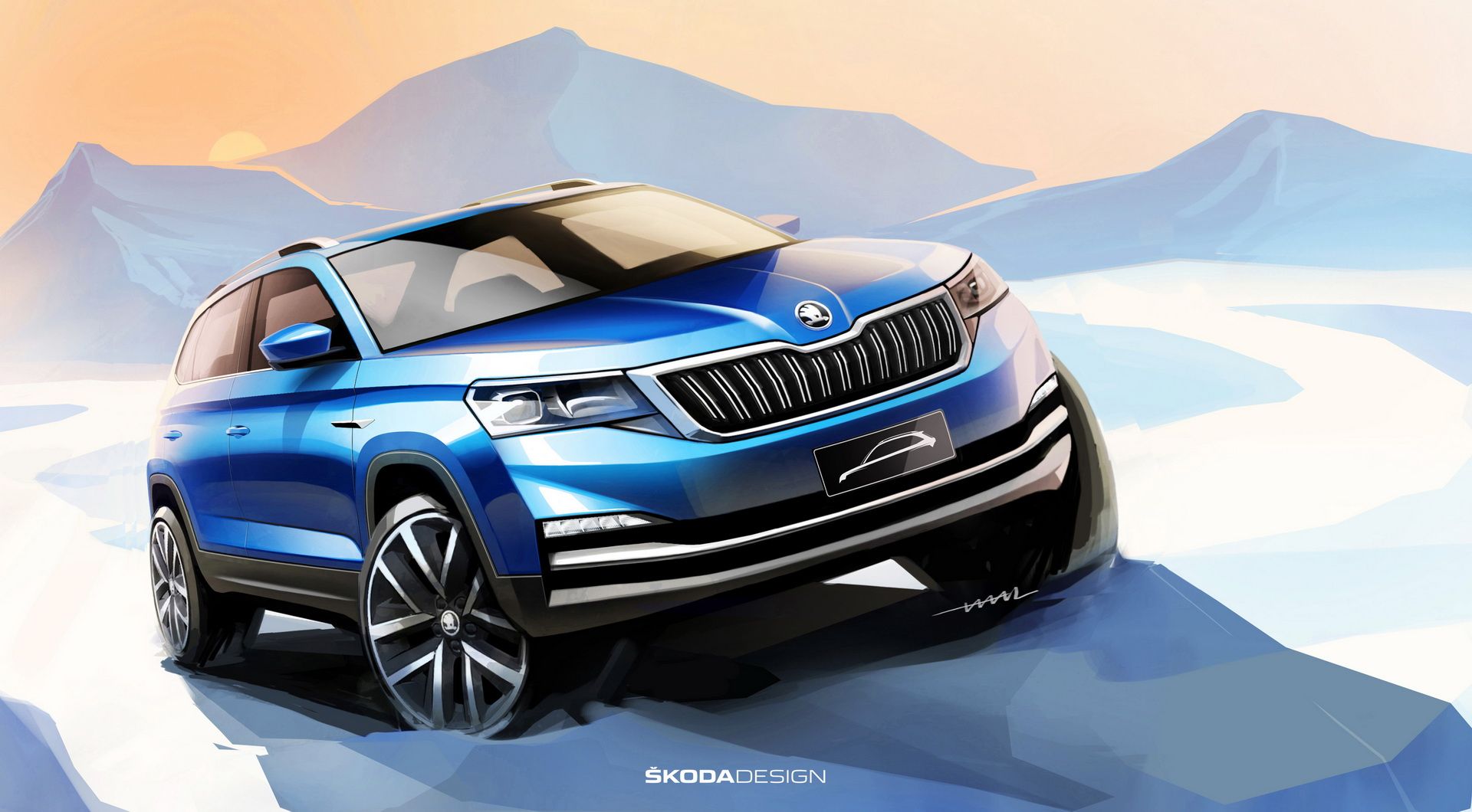 2018 - [Skoda] Kamiq - Page 3 Skoda-kamiq-first-official-sketches-1