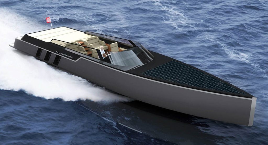  If Tesla Made An Electric Motor Yacht, It Might Look Something Like This