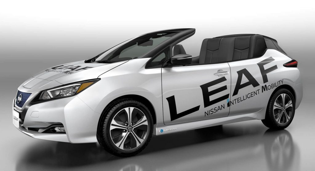  2018 Nissan Leaf Goes Topless, Thankfully It’s Just A Concept