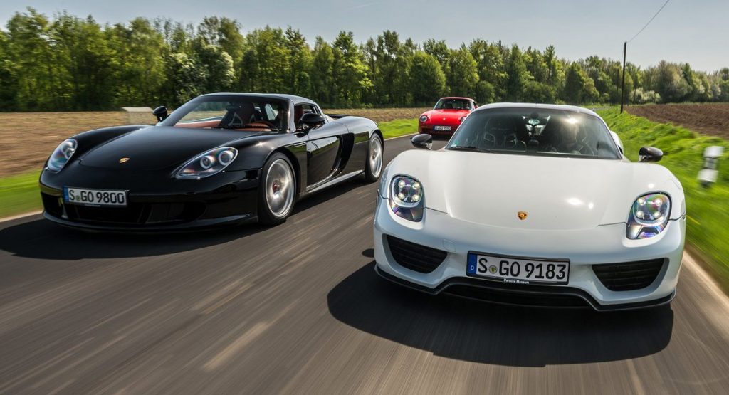  Three Generations Of Porsche Hypercar Hit The Road All Together