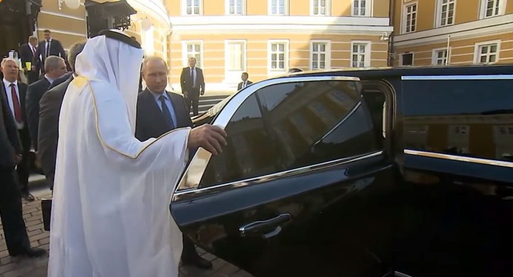  Putin Shows Off New Cortege Limo To Abu Dhabi Crown Prince, He’s Impressed