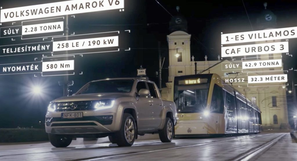  The New VW Amarok V6 TDI Pulls (Like) A Train