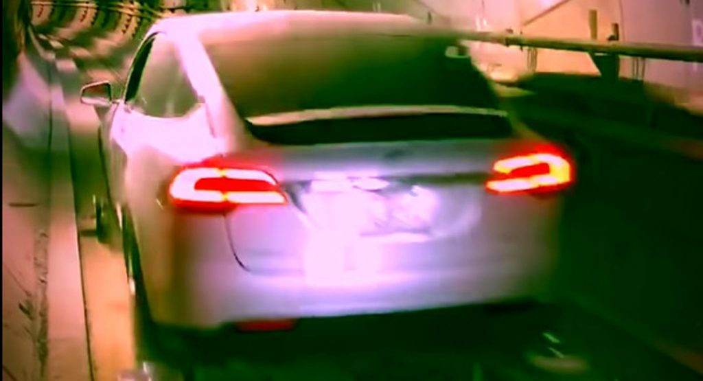  Watch The Boring Company Launch A Tesla Model X In Its Underground Tunnel