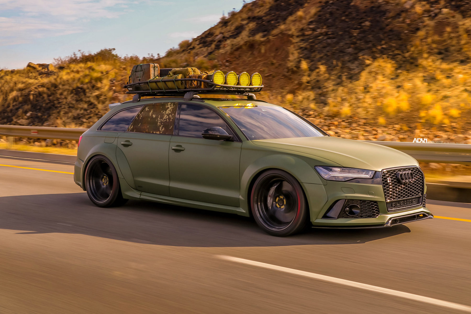 Army Green Wide Body Audi Rs Avant Is Ready For The Apocalypse Carscoops