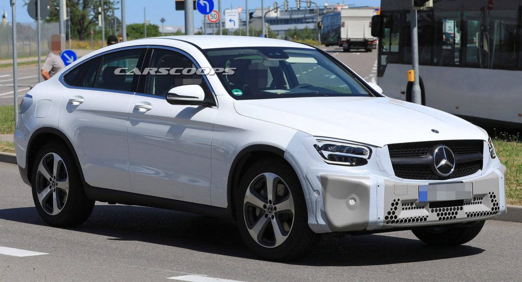  Facelifted Mercedes GLC Coupe Spied With New Headlights