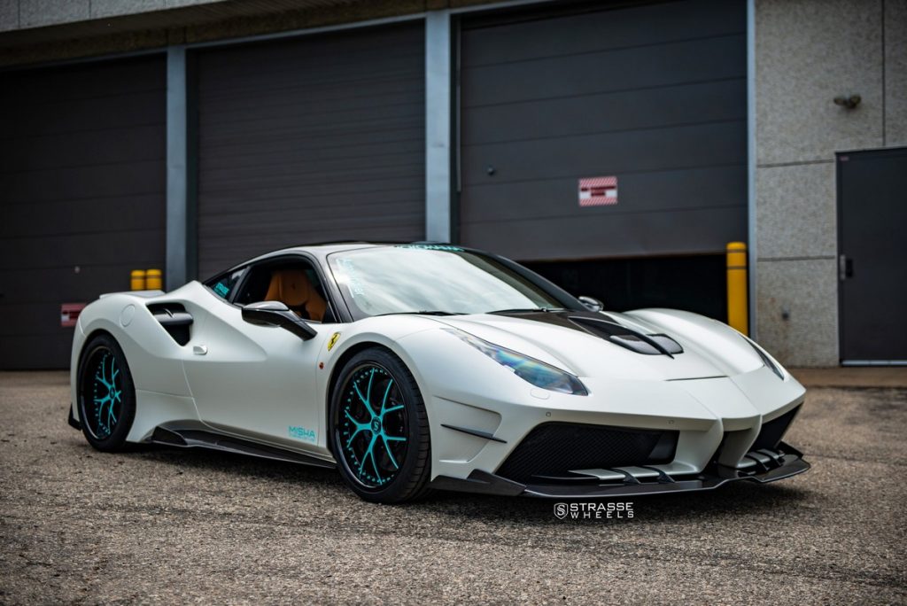 Misha Designs' Ferrari 488 Gets Sassy With Tiffany Blue Wheels