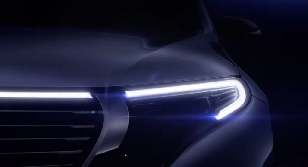  Mercedes-Benz EQC Flashes Its Face Before September 4 Unveiling