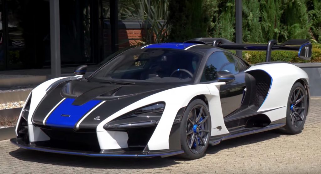  The 11th McLaren Senna Looks Suitably Racy In White, Black & Blue