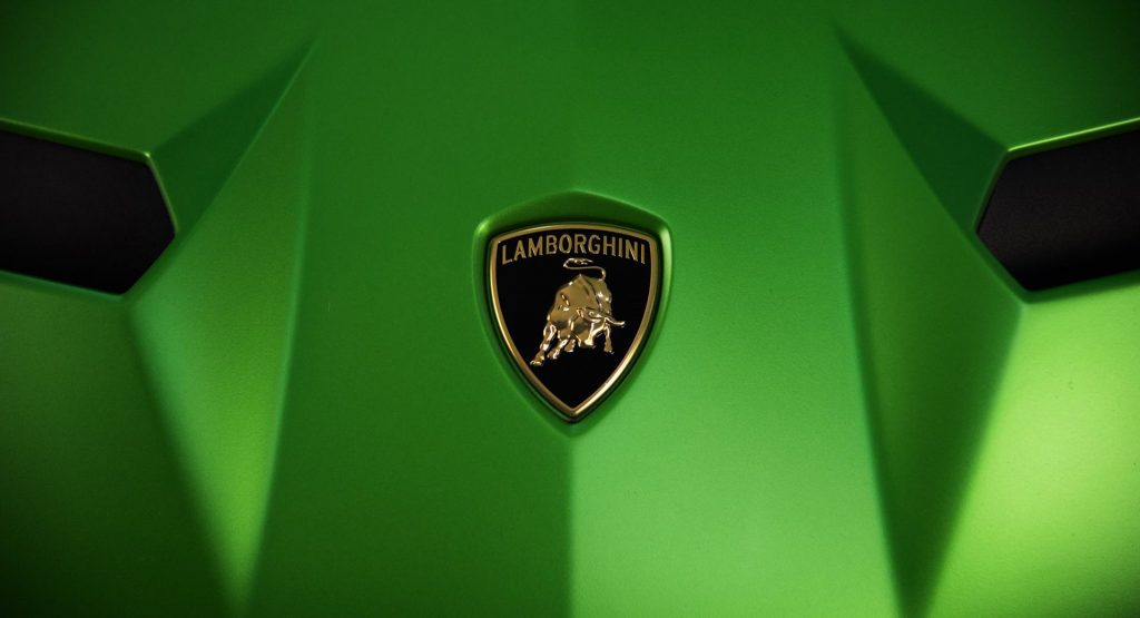  Lamborghini Teases Bright Green Aventador SVJ Before Pebble Beach Debut