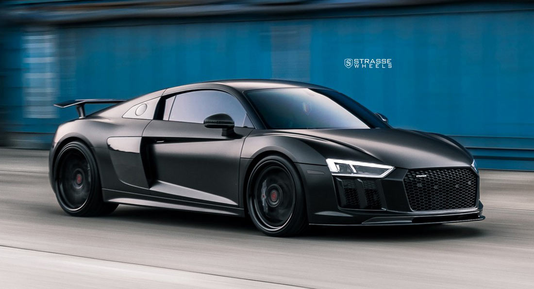 All-Black Audi R8 V10 Plus Looks Like A Four-Wheel Stealth Bomber