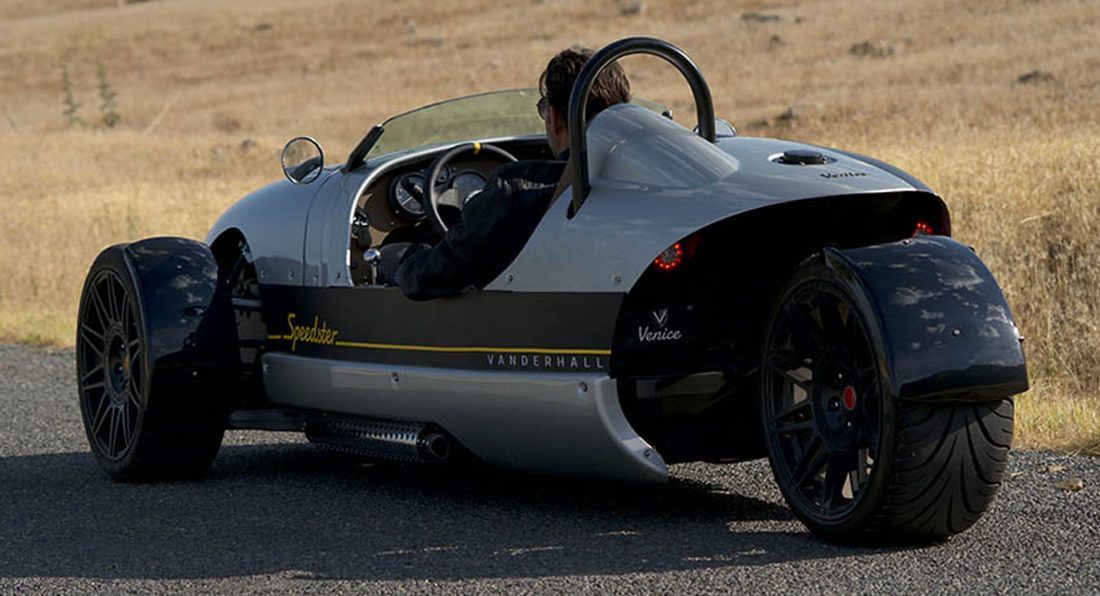 Vanderhall’s Venice Speedster Is A Three-Wheeled Single Seater With