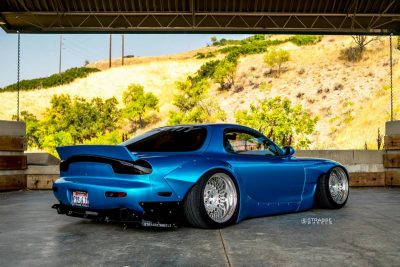 Mazda RX-7 FD Rocks Strasse Wheels And Rocket Bunny Body Kit | Carscoops