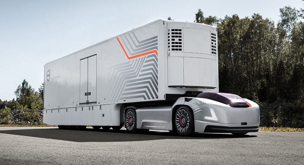  Volvo Presents Autonomous Truck Without A Cab