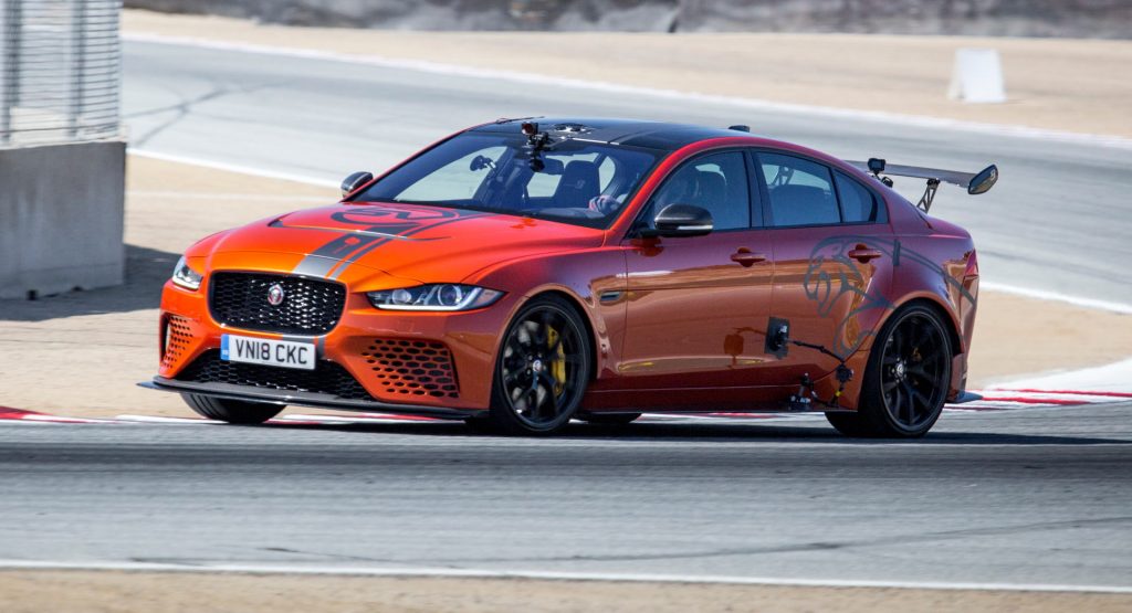  Jaguar XE SV Project 8 Becomes The Fastest Production Sedan Around Laguna Seca