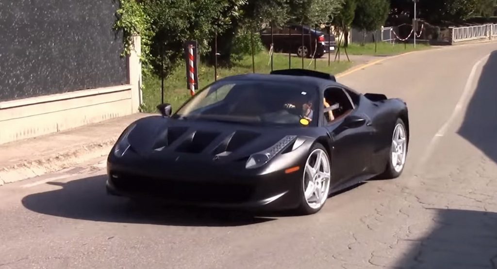  Is This Mysterious Ferrari 458 Italia Mule Hiding A Hybrid Powertrain?