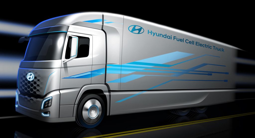  Hyundai Teases Fuel Cell Semi, Will Be Launched In 2019