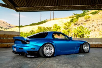 Mazda RX-7 FD Rocks Strasse Wheels And Rocket Bunny Body Kit | Carscoops